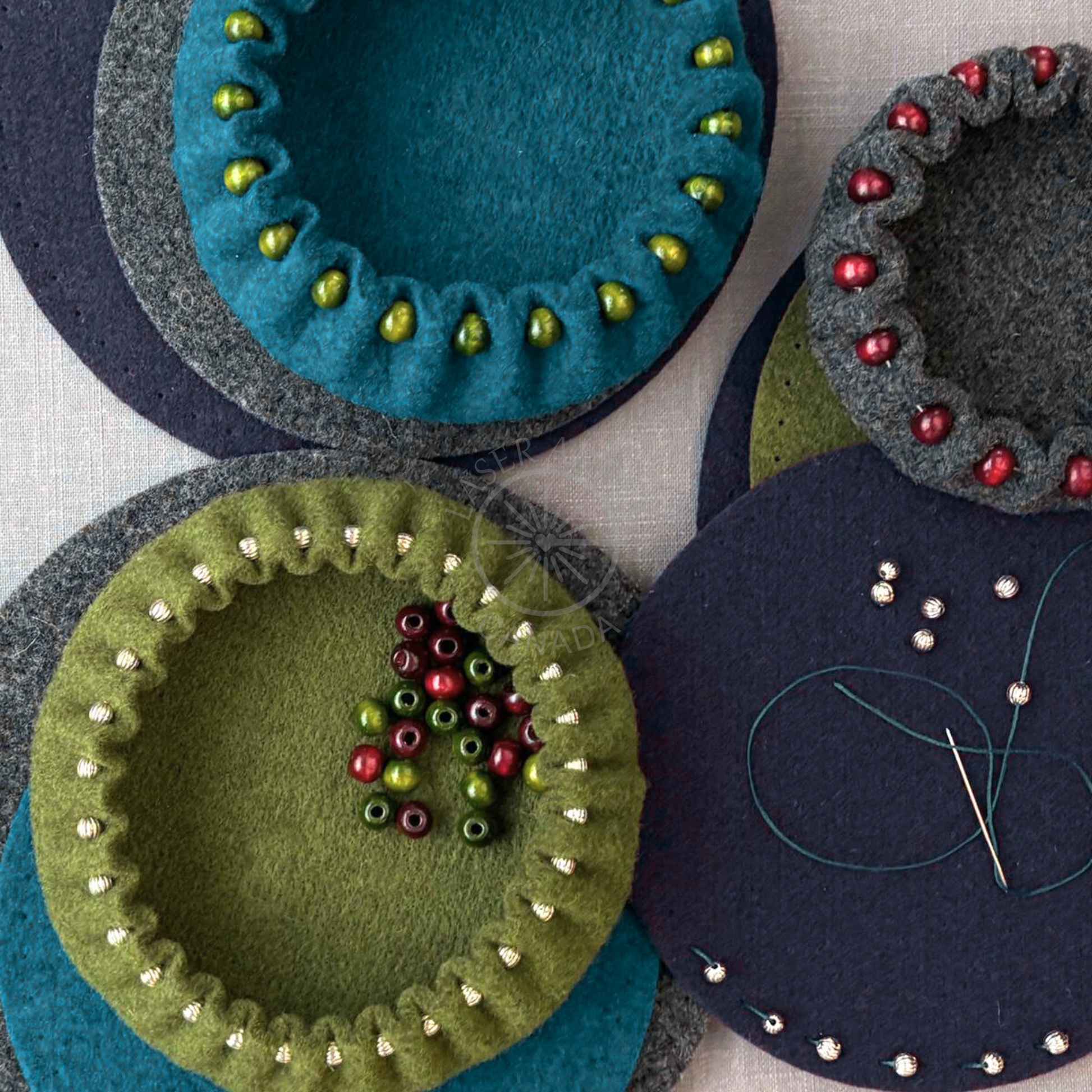 Sculpted Felt Bowl Evening | March 31 - Laser Artist - Canada